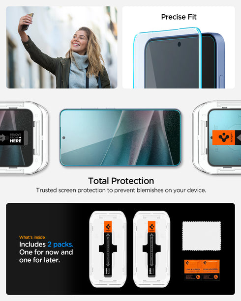 Protector de Pantalla Spigen Galaxy S25 Plus / S24 Plus – Glas.tR EZ Fit HD (2 Unidades)